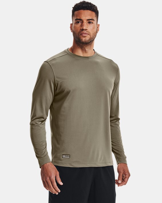 Men's Tactical UA Tech™ Long Sleeve T-Shirt in Brown image number 0